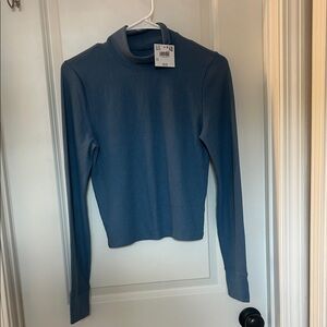American Eagle Outfitters Blue Turtleneck long sleeve shirt